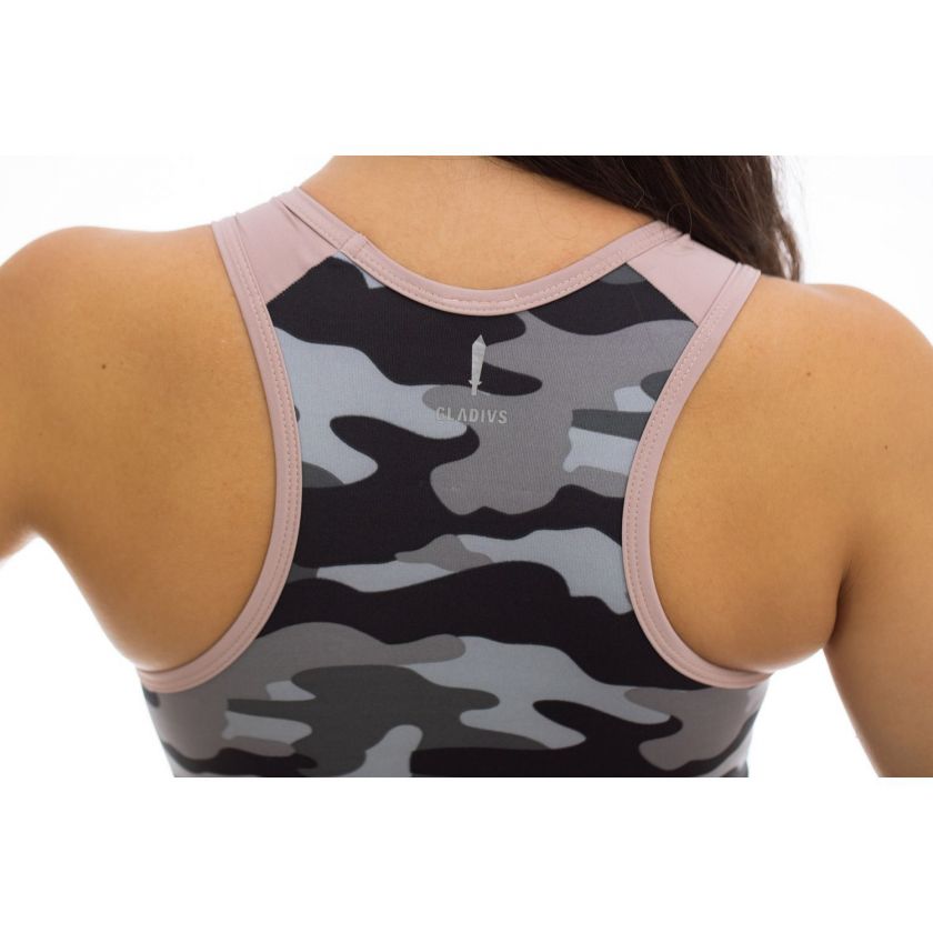 TOP DONNA CAMOUFLAGE ROSE