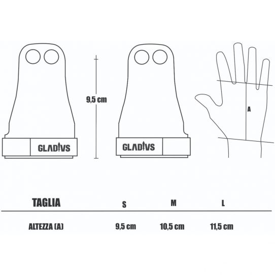GLADIUS GYMNASTIC GRIP 2 FINGERS