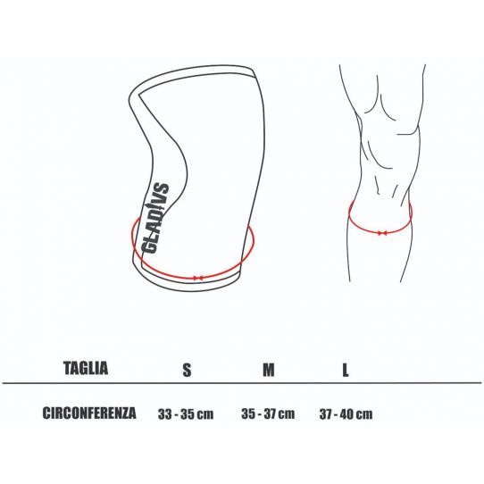 KNEE SLEEVE 7 mm WHITE LOGO